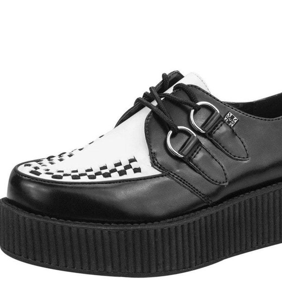 tuk Other - tuk Black and White Rude Boy Creepers NIB